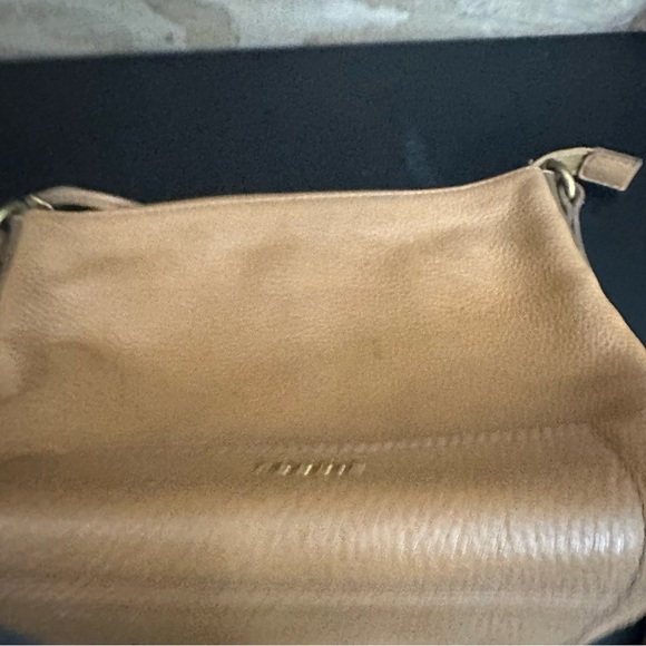 Vintage Fossil Brown Pebbled Leather Crossbody Bag Adjustable Strap Purse - Picture 5 of 15